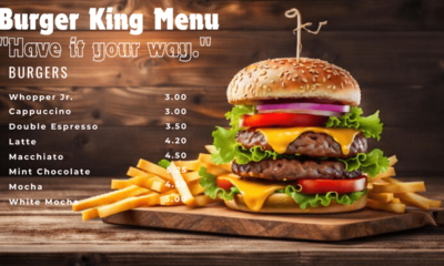 Burger king menu Have it your way.