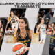 caitlin clark shower Love on Former Teammate