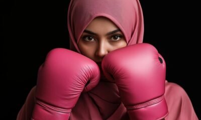 pink hoodie hijab fight