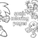 Sonic coloring pages fun activity for kids