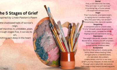 Poem about The 5 stages of Grief by Linda Pastan