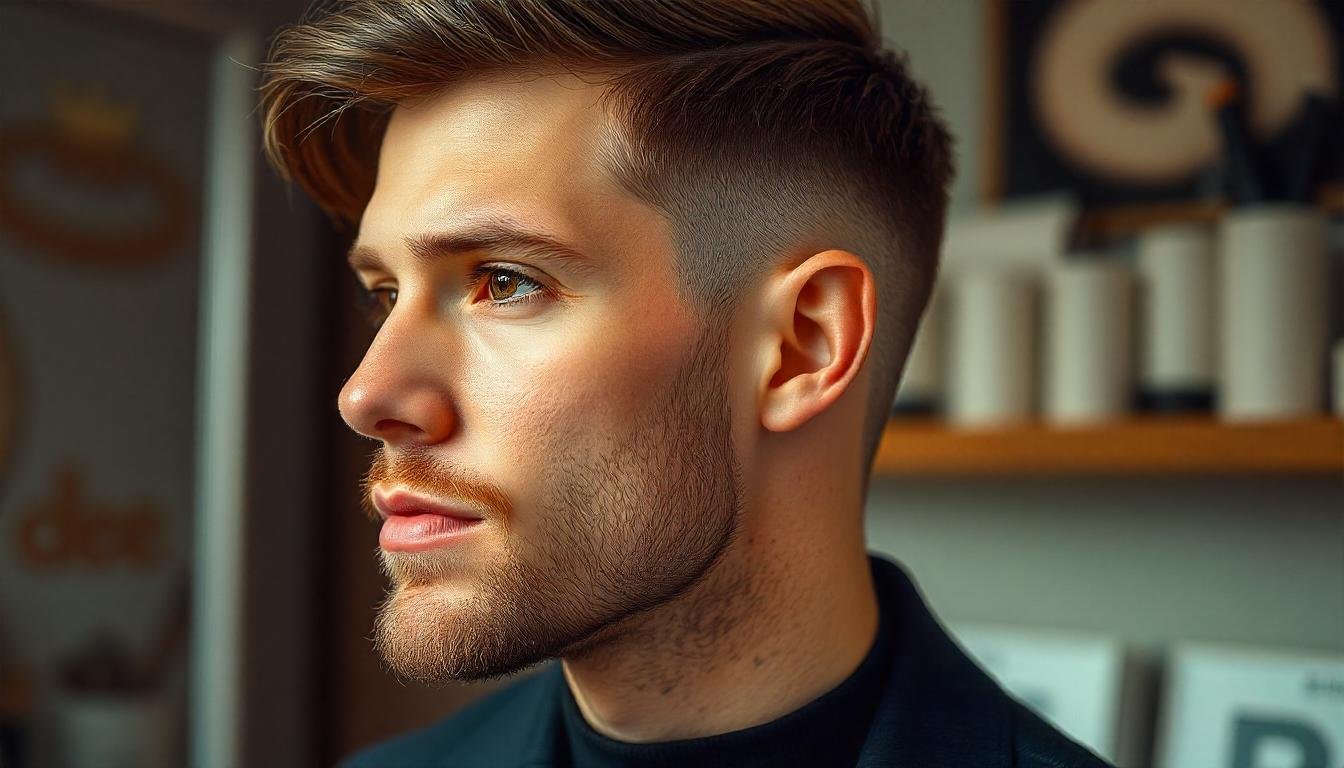 Taper-Fade with Side Part