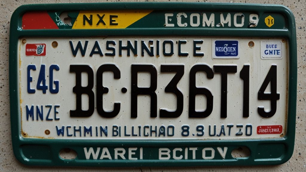 Waaa-117 Washington License Plate Codes and Designations